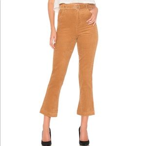 REVOLVE Rilee Belted Corduroy Pants in Camel Brown